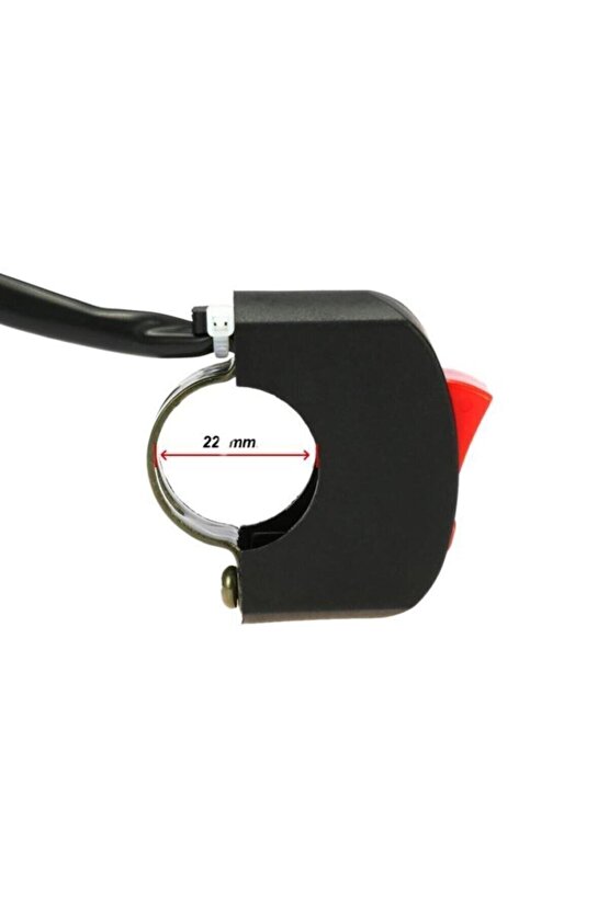 Motosiklet Sis Farı Aç Kapa Düğmesi  Butonu  Kırmızı