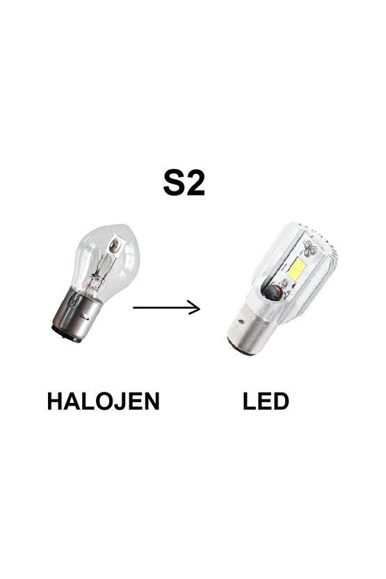 Power Led 12v 3535w Kesik Tip Ampul S2 Beyaz Işık