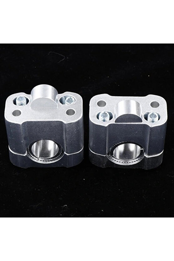 430 2 Parça Motosiklet Gidon Yükselticil 22 mm. 28 mm Nikel Takım