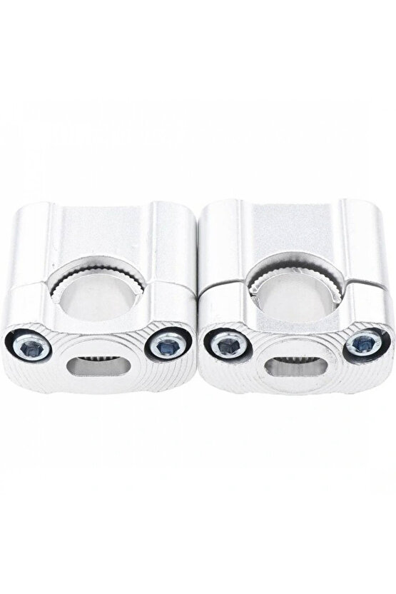 430 2 Parça Motosiklet Gidon Yükselticil 22 mm. 28 mm Nikel Takım