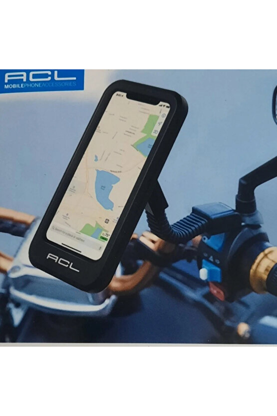 Motosiklet Bisiklet Telefon Tutucu Plastik Kopmle Kapalı Ayna Bağlantıllı