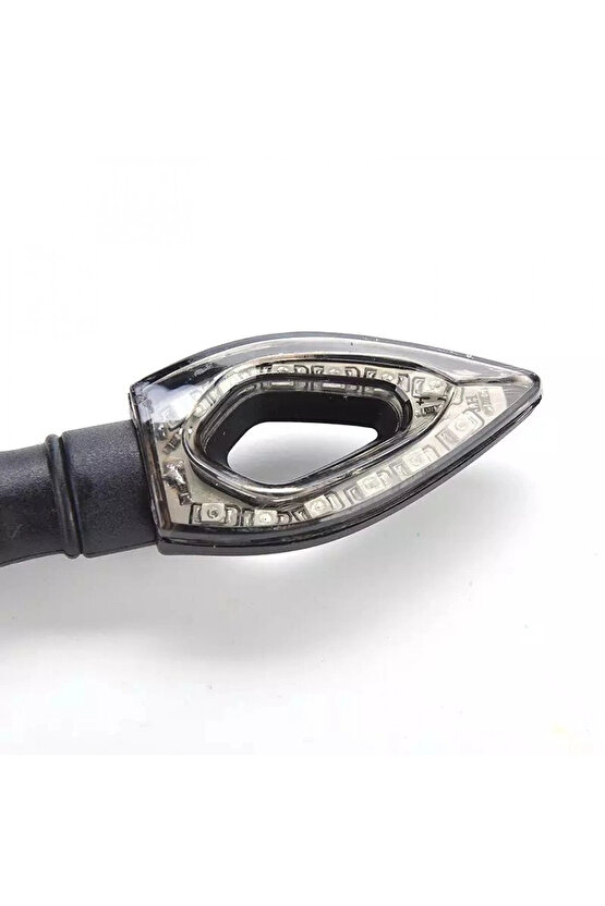 Motosiklet Üniversal Led Sinyal Füme Camlı