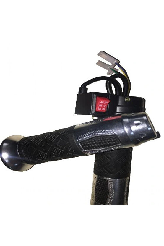 E-bike Gaz Kolu 875 Komple 3 Vites Aliminyum Elcikli Gri