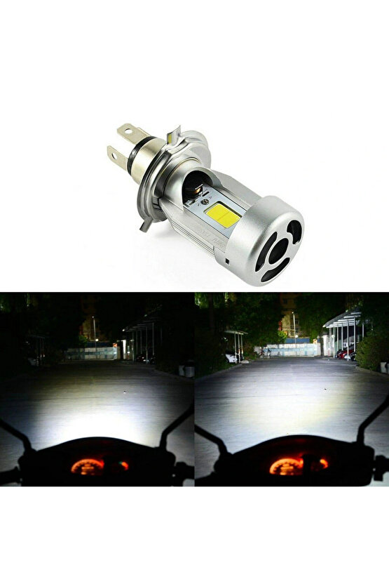 Motorsiklet 12v 3535w Led Zenon Ampul H-4 Beyaz Işık -1012