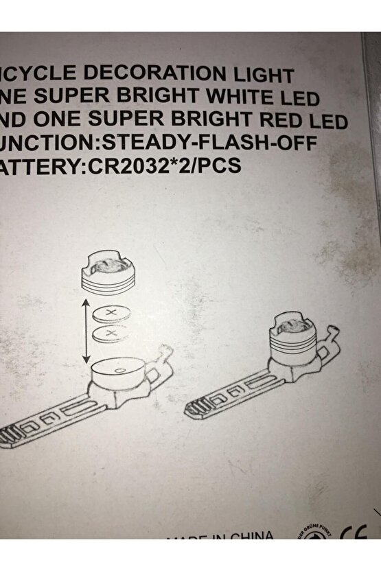 ALİMİNYUM LED BİSİKLET LAMBASI SU GEÇİRMEZ ARKA ÖN TAKIM 3006 Uyumlu