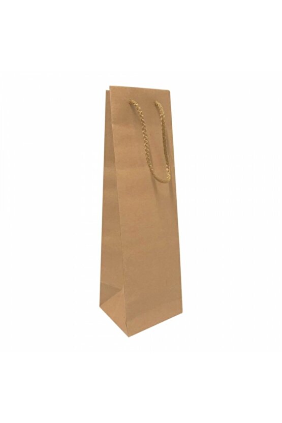 Kraft Şişe Boy Karton Çanta 11x36 25 Li