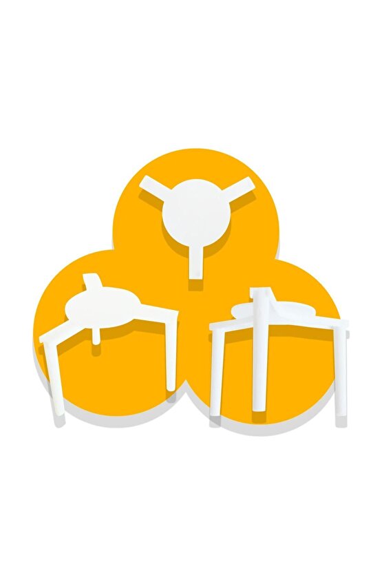 Plastik Pizza Ayağı 500 Adet (Pizza Kutusu Destekleyici)