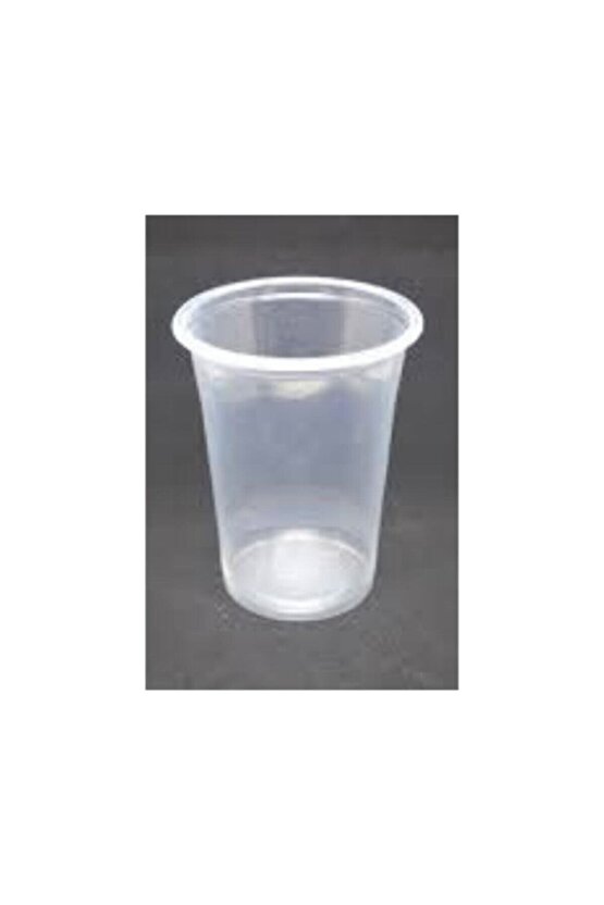 50 Adet Plastik Bardak Şeffaf Milkshake Bardağı 300 cc