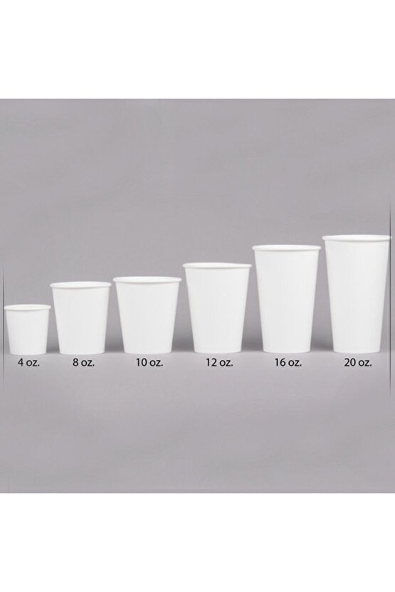 14 Oz Karton Bardak + Kapak Set 10 Adet