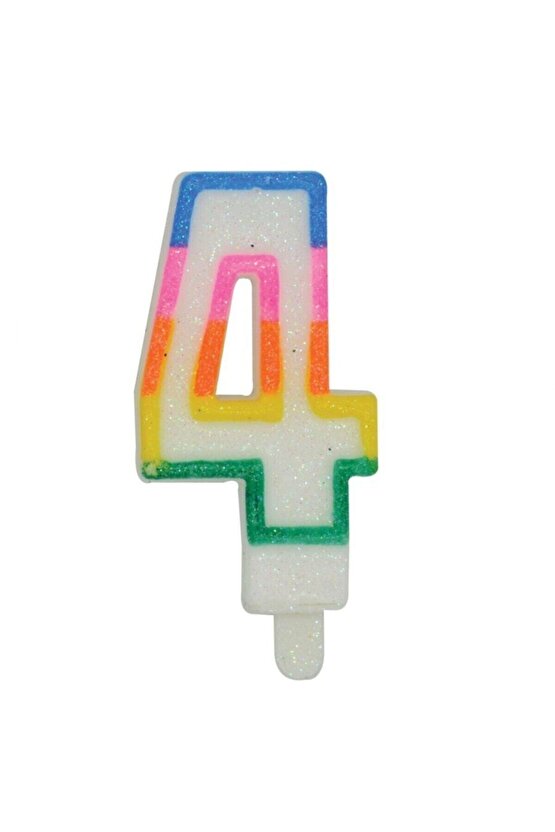 Renkli 4 Rakam Mum