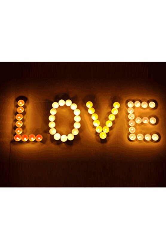 Beyaz 50li Tealight Mum