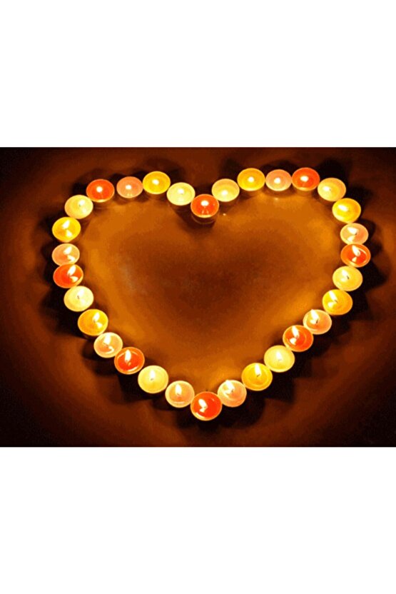 Beyaz 50li Tealight Mum