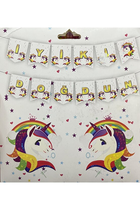 İyi ki Doğdun Banner Unicorn