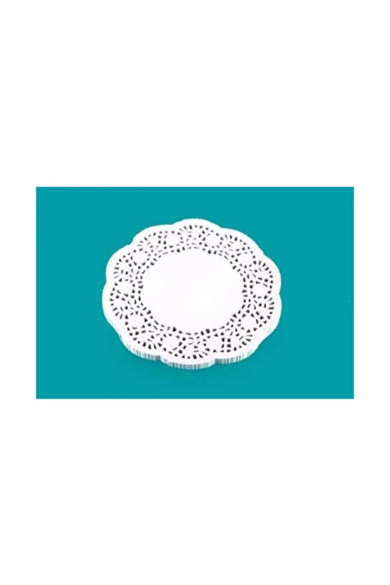 12 Cm Yuvarlak Kağıt Dantel Altlık-500 Adet Myebı Marka