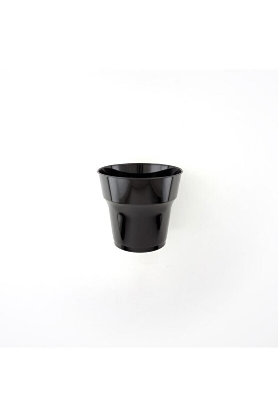 Kristal Renkli Bardak Siyah 10lu