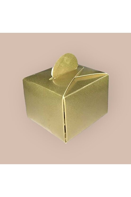 Lokum Kutusu - Küp - Gold 50li