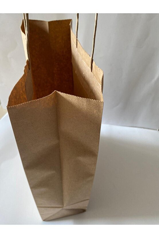 Burgu Saplı Kraft Çanta-kraft Poşet (25 Adet) 41-31-12