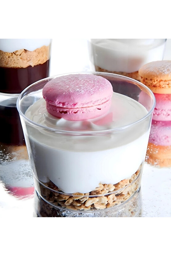 Kristal Tatlı Silindir Kase 250 ML 30 Adet