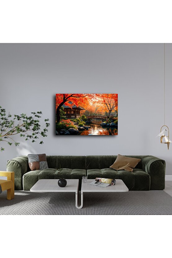 Japon Bahçesi Cam Tablo