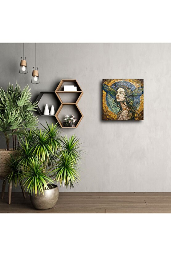 Cam Duvar Sanatı Mozaik Peri Paneli