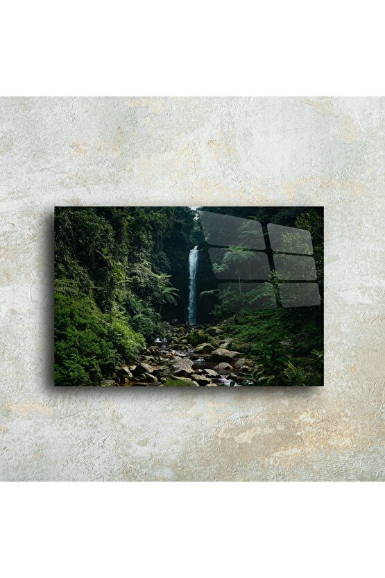 Lüks Doğa Manzaralı Cam Tablo