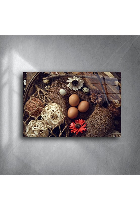 Kurutulmuş Çiçekli ve Hasır Detaylı Doğal Mutfak Dekoru