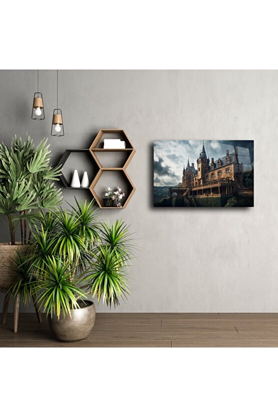 Gotik Şato Cam Tablo