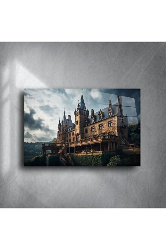 Gotik Şato Cam Tablo