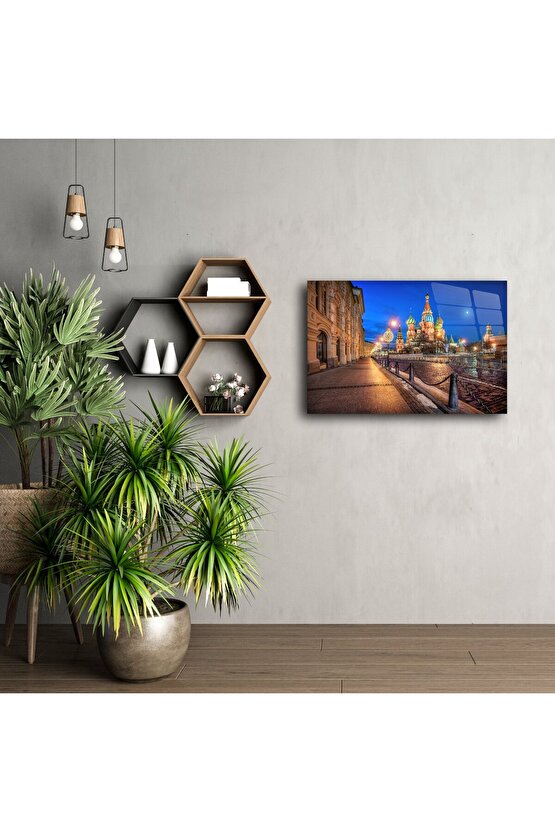 Moskova Aziz Vasil Katedrali Cam Tablo