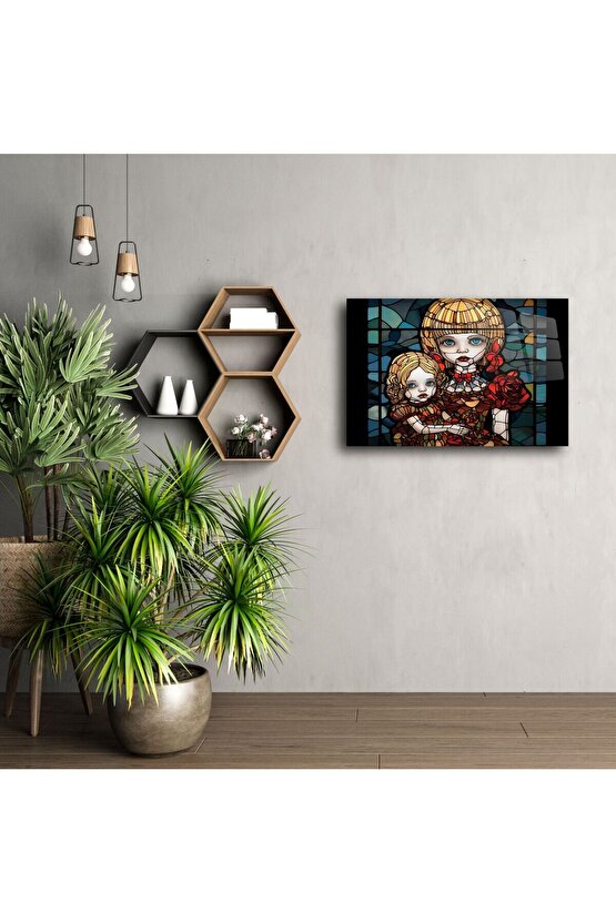 Cam Duvar Sanatı Kız Kardeşler Paneli