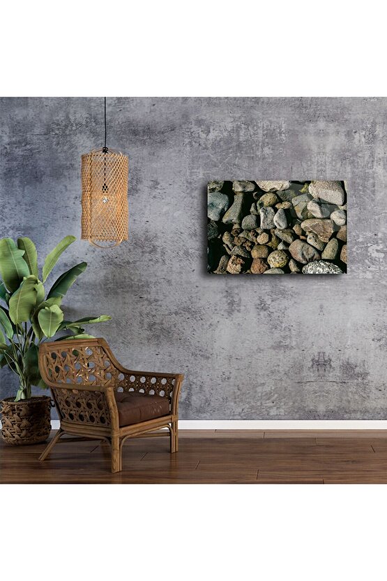 Rustik Nehir Taşı Duvar Sanatı