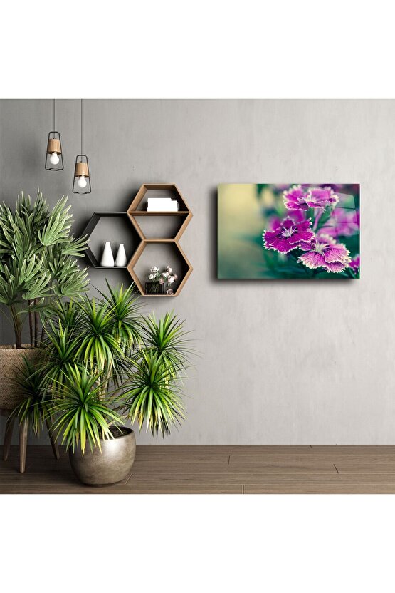 Lüks Parlak Çiçek Duvar Tablosu