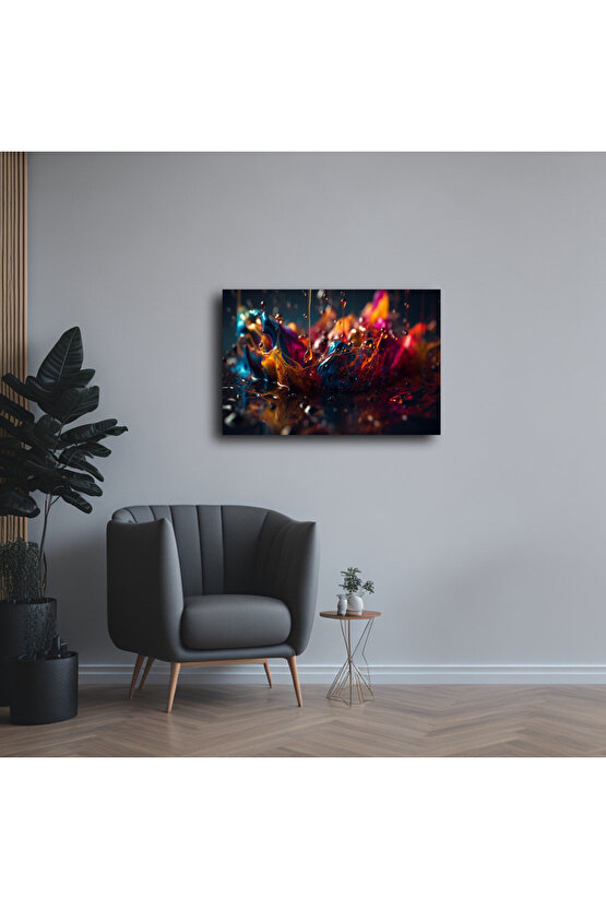 Karışık Desenler Cam Tablo Duvar Dekoru 9