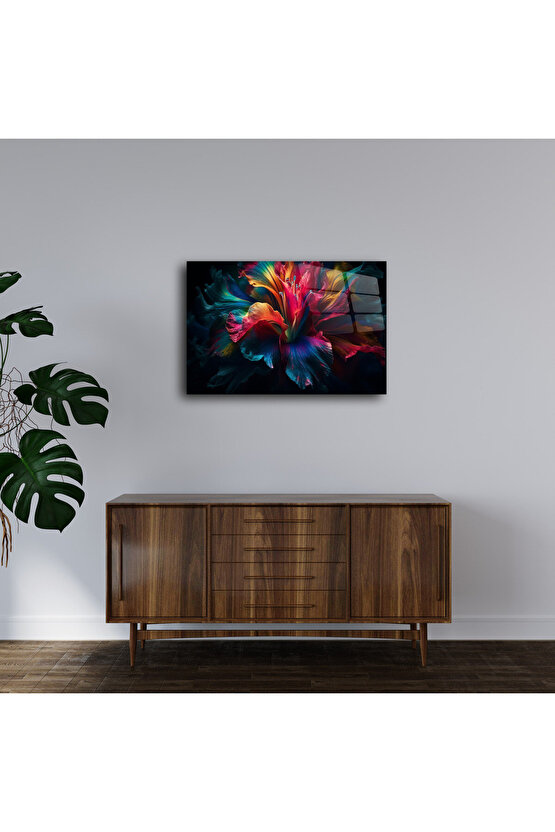 Karışık Desenler Cam Tablo Duvar Dekoru 12