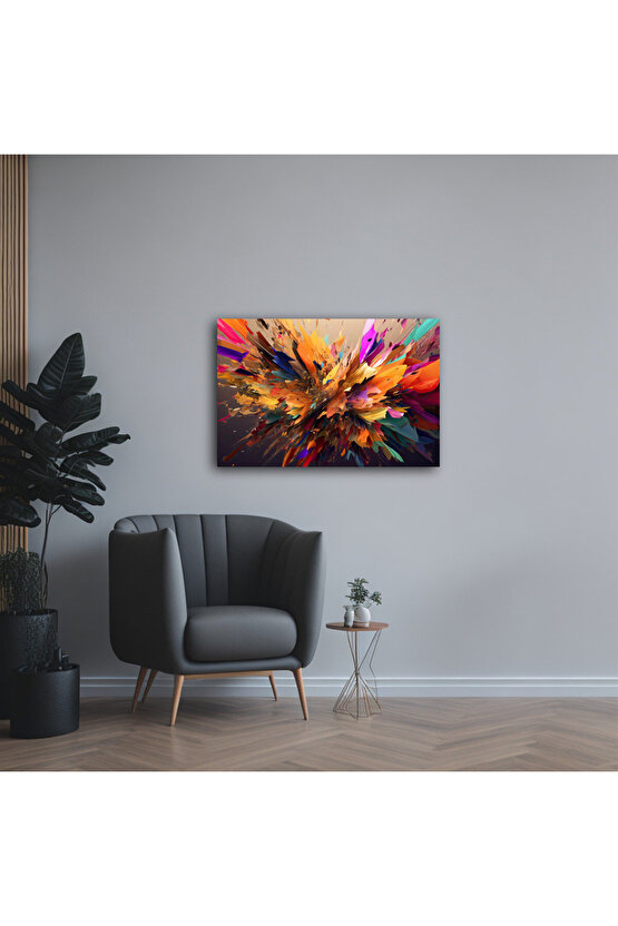 Karışık Desenler Cam Tablo Duvar Dekoru 13