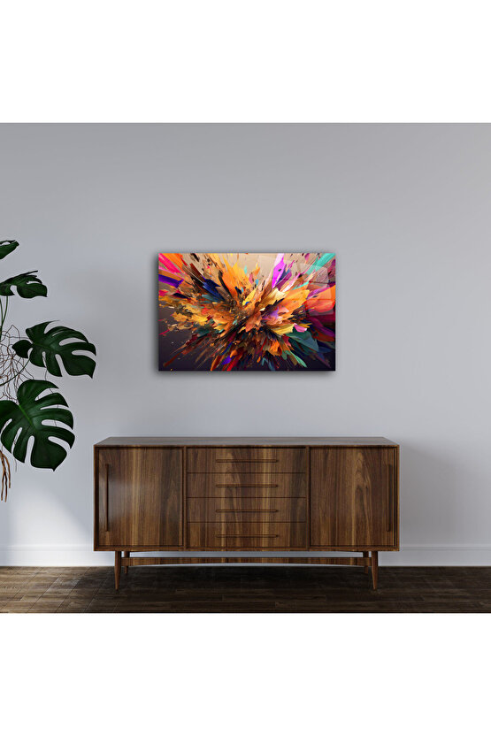 Karışık Desenler Cam Tablo Duvar Dekoru 13