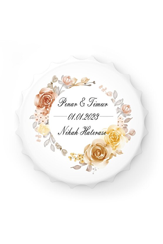 50 Adet Kapak Açacak Magnet Buzdolabı Süsü, Söz, Nişan, Kına, Nikah, Düğün Hatırası Promosyon 15