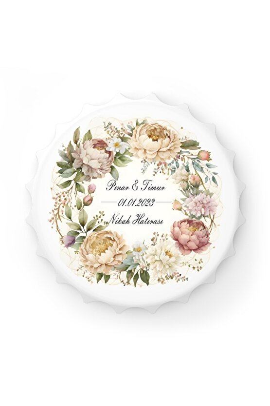 50 Adet Kapak Açacak Magnet Buzdolabı Süsü, Söz, Nişan, Kına, Nikah, Düğün Hatırası Promosyon 10