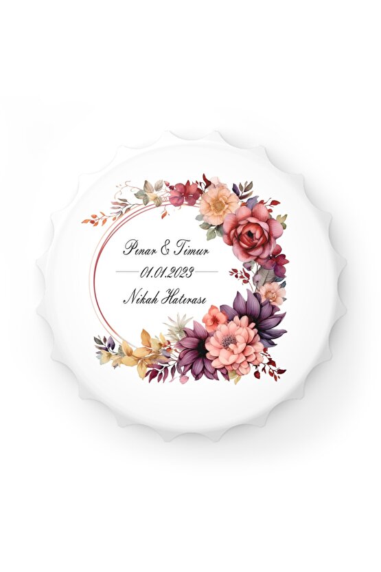 50 Adet Kapak Açacak Magnet Buzdolabı Süsü, Söz, Nişan, Kına, Nikah, Düğün Hatırası Promosyon 9