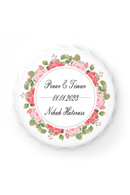 50 Adet Kapak Açacak Magnet Buzdolabı Süsü, Söz, Nişan, Kına, Nikah, Düğün Hatırası Promosyon 7