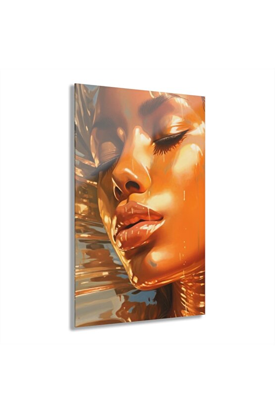 Kadın Model Cam Tablo Duvar Dekoru 24