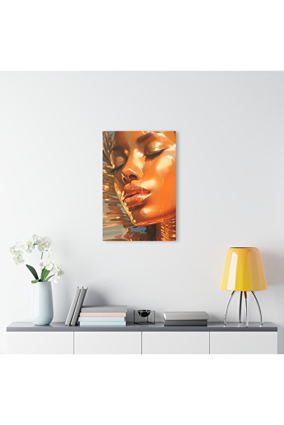 Kadın Model Cam Tablo Duvar Dekoru 24