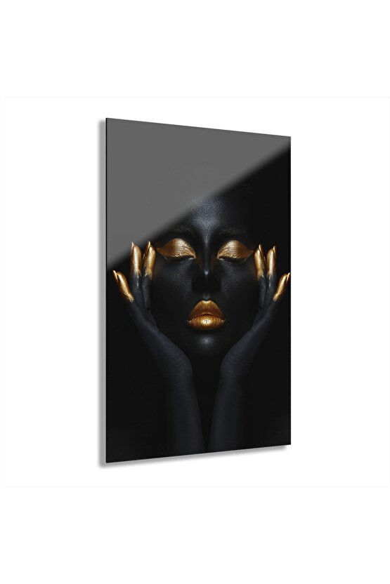 Kadın Model Cam Tablo Duvar Dekoru 15