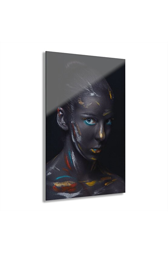 Kadın Model Cam Tablo Duvar Dekoru 11