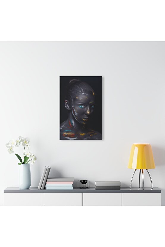Kadın Model Cam Tablo Duvar Dekoru 11