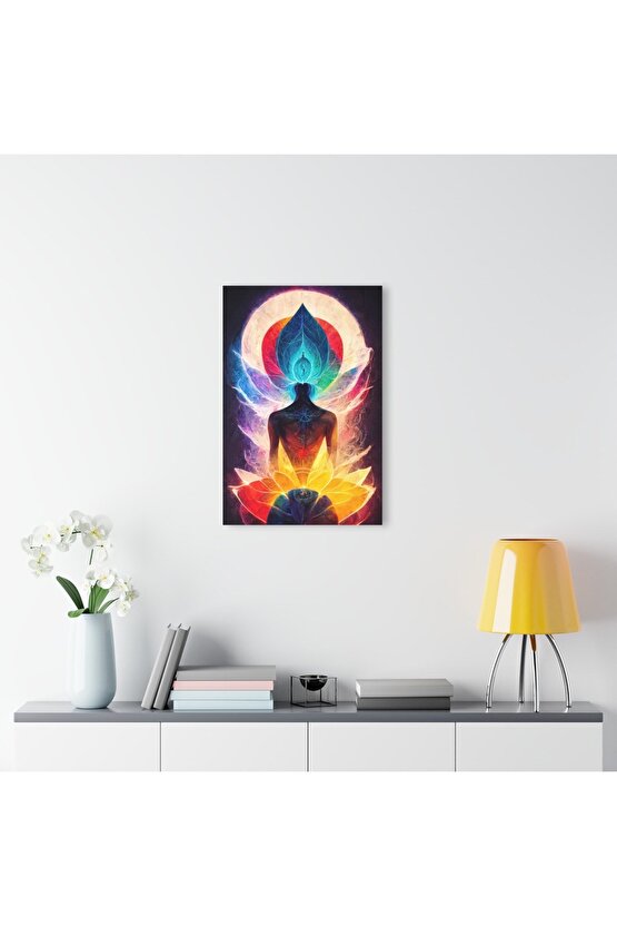 Meditasyon Cam Tablo Duvar Dekoru