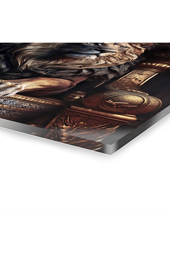 Aslan Kral Cam Tablo Duvar Dekoru 2