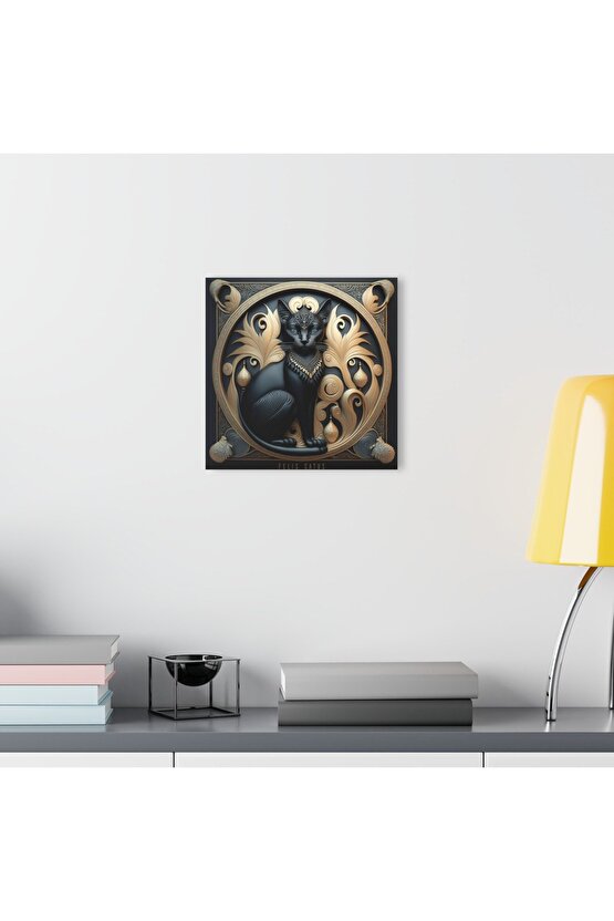 3d Kedi Cam Tablo Duvar Dekoru