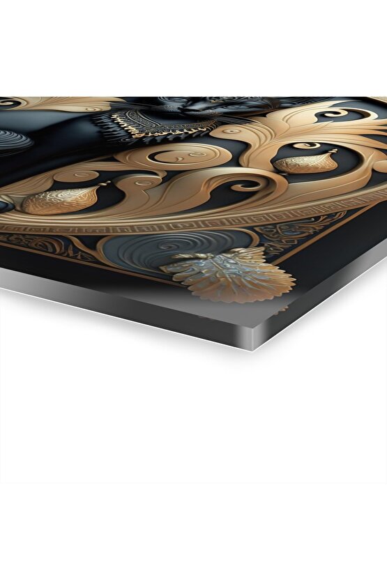 3d Kedi Cam Tablo Duvar Dekoru