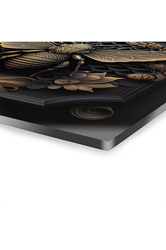 3d Arı Cam Tablo Duvar Dekoru